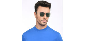 White Square Full Rim Unisex Sunglasses by Vincent Chase Polarized-207757