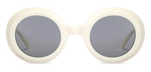 Load image into Gallery viewer, White Round Full Rim Unisex Sunglasses by John Jacobs-201691