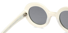 Load image into Gallery viewer, White Round Full Rim Unisex Sunglasses by John Jacobs-201691