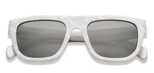 White Wayfarer Full Rim Unisex Sunglasses by Vincent Chase Polarized-206898