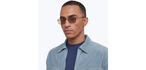 Black Rectangle Full Rim Unisex Sunglasses by Lenskart STUDIO-207738