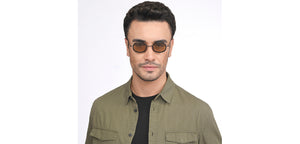 Black Round Full Rim Unisex Sunglasses by Lenskart STUDIO-207744