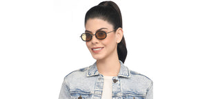 Black Round Full Rim Unisex Sunglasses by Lenskart STUDIO-207744