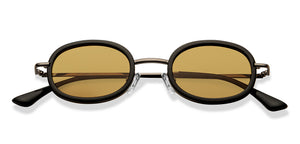 Black Round Full Rim Unisex Sunglasses by Lenskart STUDIO-207744