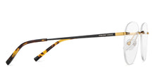 Load image into Gallery viewer, Gold Aviator Rimless Unisex Eyeglasses by Vincent Chase-150424