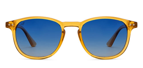 Yellow Round Full Rim Unisex Sunglasses by Vincent Chase Polarized-200421