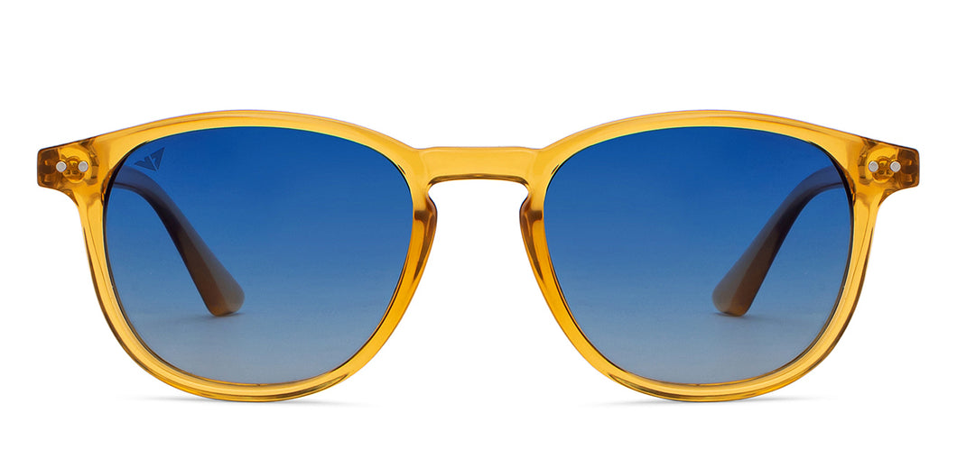Yellow Round Full Rim Unisex Sunglasses by Vincent Chase Polarized-200421