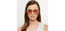 Load image into Gallery viewer, Yellow Geometric Full Rim Unisex Sunglasses by Vincent Chase Polarized-200492