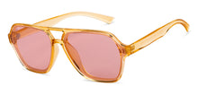 Load image into Gallery viewer, Yellow Geometric Full Rim Unisex Sunglasses by Vincent Chase Polarized-200492