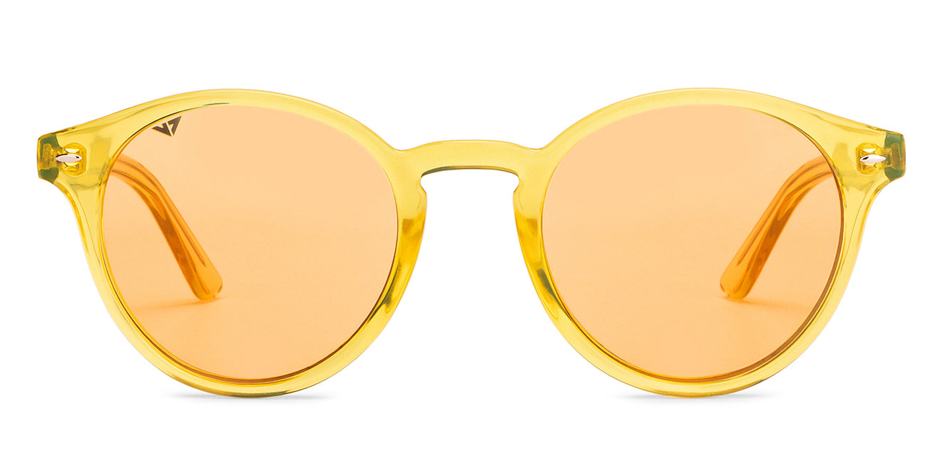 Arnette Shiny Transparent Yellow Sunglasses | Glasses.com® | Free Shipping