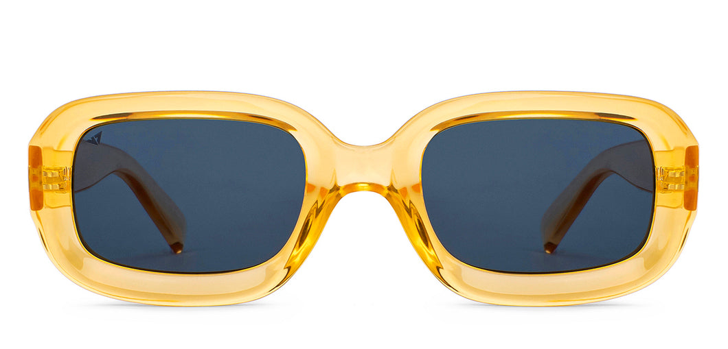 Yellow Rectangle Full Rim Unisex Sunglasses by Vincent Chase Polarized-151900