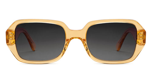 Yellow Rectangle Full Rim Unisex Sunglasses by Vincent Chase Polarized-200582