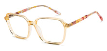 Load image into Gallery viewer, Orange Geometric Full Rim Unisex Eyeglasses by Vincent Chase-215388