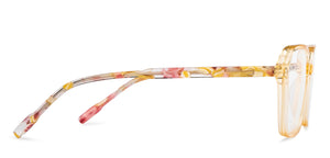 Orange Geometric Full Rim Unisex Eyeglasses by Vincent Chase-215388